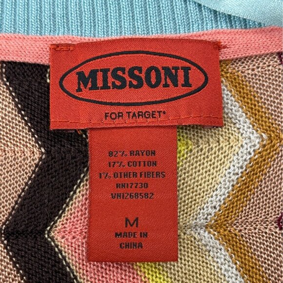 Missoni x Target Artsy Chevron Cardigan Eclectic Button-Up Sweater Women Size M - Picture 4 of 7